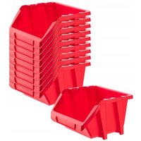 Werkstatt-Stapelkiste aus pp Kunststoff, 118 x 98 mm, Rot, 10 Stück - Kadax Werkstatt-Stapelkiste aus pp Kunststoff, 118 x 98 mm, Rot, 10 Stück - Kadax von KADAX