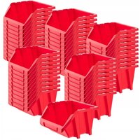 Werkstatt-Stapelkiste aus pp Kunststoff, 118 x 98 mm, Rot, 50 Stück - Kadax von KADAX