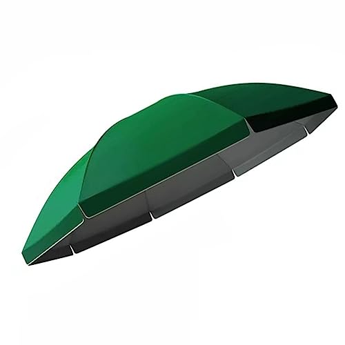 KADEUX Sonnenschirm Ersatzbezug 8 Streben/10 Rippen Sonnenschirm Ersatz-Baldachin, 1.8m 2m 2.2m 2.35m 2.4m 2.6m 2.8m 3m, Strandschirm Ersatzabdeckung (Color : Green, Size : 2.8m/10 Ribs) von KADEUX