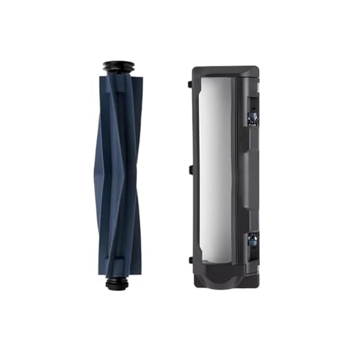 Ersatzteile Gummi-Rollbürste Bürstenabdeckung, Kompatibel Mit Eufy, X10 Pro Omni Roboter-Staubsauger Ersatzteilzubehör(Brush Cover+Roller Brush) von KADILRTV