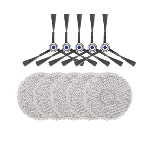 Ersatzteile Zubehör Hauptseitenbürste Filter Mopptuch Staubbeutel, Kompatibel For ECOVACS,DEBOT T50 PRO OMNI(M) von KADILRTV