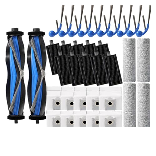 Filter Wichtigsten Seite Pinsel Roller Mopp Staub Tasche, Kompatibel For ECOVACS X9,PRO OMNI Ersatzteile Zubehör(A) von KADILRTV