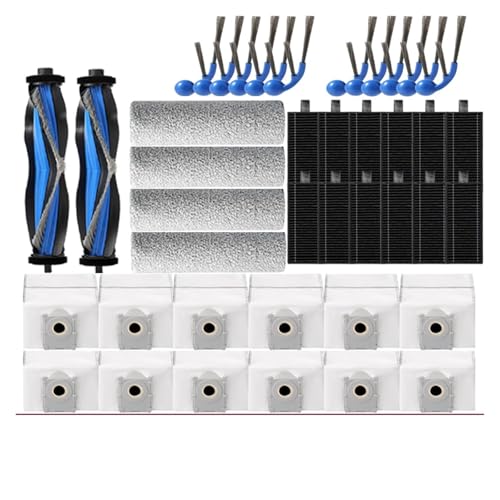 Filter Wichtigsten Seite Pinsel Roller Mopp Staub Tasche, Kompatibel For ECOVACS X9,PRO OMNI Ersatzteile Zubehör(O) von KADILRTV