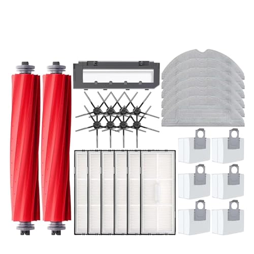 Hauptseitenbürste, Moppfilter, Staubbeutel, Reinigungsrollbürste, Kompatibel Mit Roborock, S7 Maxv Ultra, S7 Pro Ultra, Roboterstaubsauger-Zubehör(P) von KADILRTV