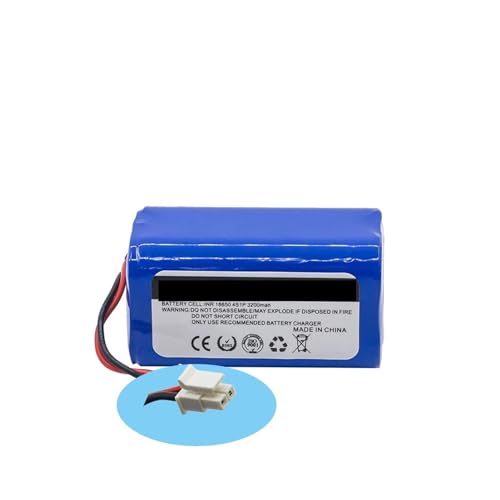 KADILRTV Kompatibel Mit Polaris, PVCR 3200 IQ Home Aqua Bagotte BG800 KyvolE31 Coredy R750 Staubsauger 4S1P 14,4 V 3500 MAh 18650 Li-Ionen-Akku(2600mAh) von KADILRTV