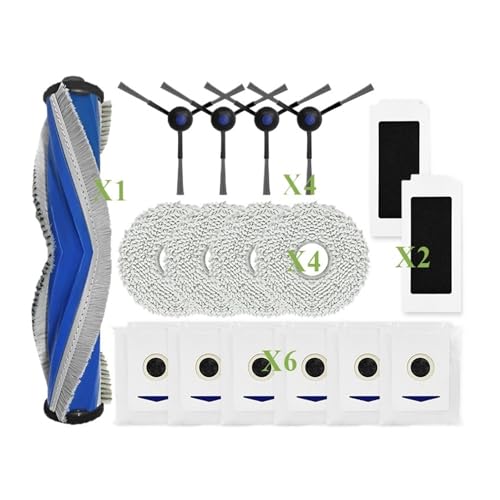 Kompatibel Mit Ecovacs, T30 Pro Omni / T30 OMNI, Kompatibel Mit YEEDI, M12 ULTRA PLUS / M12 Pro+, Teile, Hauptrolle, Seitenbürste, Filter, Staubbeutel, Wischtuch(C) von KADILRTV