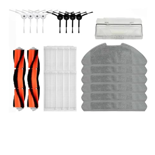 Roboter-Staubsauger, Haupt-Seitenbürsten-Mopp, Kompatibel Mit Xiaomi, 2 Pro/Lite MJST1SHW MJSTL Staubsauger-Zubehör, Filter-Mopp-Tuch(H) von KADILRTV