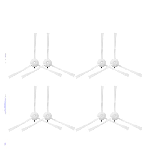 Rollenbürste, Seitenbürste, Wischmopp, Roboterstaubsauger, Kompatibel Mit Proscenic, M9, Staubsaugerzubehör, Ersatz(8 White Side Brush) von KADILRTV
