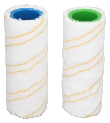 Rollenbürsten-Set, Kompatibel Mit Kärcher, FC7 FC5 FC3D FC3 Akku-Hartbodenreiniger, Mehrflächenrolle, Rollenbürsten-Set(Yellow-2pcs) von KADILRTV