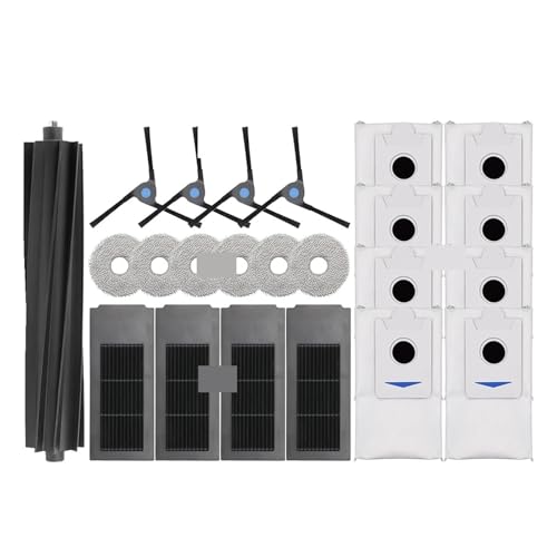 Roller Hauptseitenbürste Filter Mopp Tuch Staubbeutel Teile, Kompatibel For Ecovacs, Deebot X2 Omni / X2 Pro / X2 Roboter Staubsauger Zubehör(0719X219) von KADILRTV