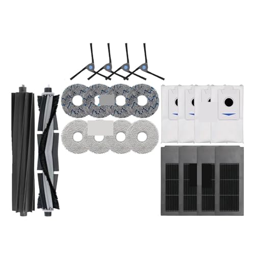 Roller Hauptseitenbürste Filter Mopp Tuch Staubbeutel Teile, Kompatibel For Ecovacs, Deebot X2 Omni / X2 Pro / X2 Roboter Staubsauger Zubehör(0719X226) von KADILRTV