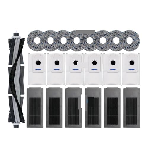 Roller Hauptseitenbürste Filter Mopp Tuch Staubbeutel Teile, Kompatibel For Ecovacs, Deebot X2 Omni / X2 Pro / X2 Roboter Staubsauger Zubehör(0719X231) von KADILRTV