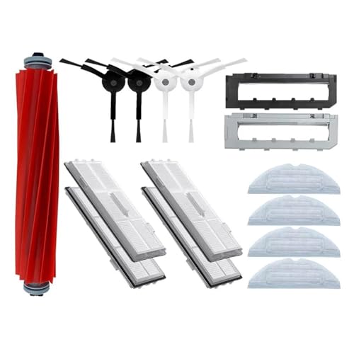 Staubsauger-Ersatzteile, Kompatibel Mit Roborock, S7 S70 S7Max T7S T7S Plus, Hauptbürstenfilter, Wischpad-Zubehör(L) von KADILRTV