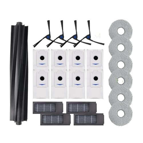 Staubsaugerteile, Rollen-Hauptseitenbürste, Kompatibel Mit Ecovacs, Deebot X2 Omni / X2 Pro / X2 Roboterfilter, Wischtuch, Staubbeutel, Zubehör(H) von KADILRTV
