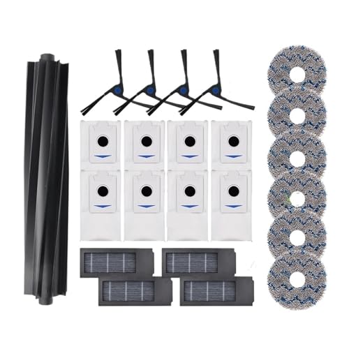 Staubsaugerteile, Rollen-Hauptseitenbürste, Kompatibel Mit Ecovacs, Deebot X2 Omni / X2 Pro / X2 Roboterfilter, Wischtuch, Staubbeutel, Zubehör(I) von KADILRTV