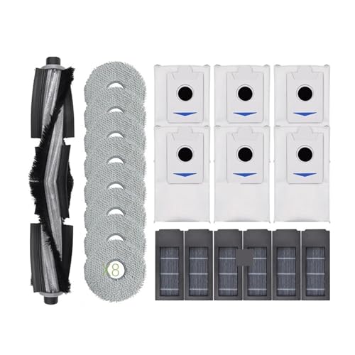 Staubsaugerteile, Rollen-Hauptseitenbürste, Kompatibel Mit Ecovacs, Deebot X2 Omni / X2 Pro / X2 Roboterfilter, Wischtuch, Staubbeutel, Zubehör(R) von KADILRTV