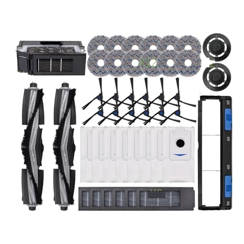 Staubsaugerteile, Rollen-Hauptseitenbürste, Kompatibel Mit Ecovacs, Deebot X2 Omni / X2 Pro / X2 Roboterfilter, Wischtuch, Staubbeutel, Zubehör(T) von KADILRTV