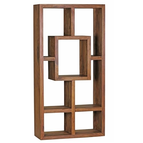 Bücherregal Mumbai Massiv-Holz Sheesham 90 x 180 cm Wohnzimmer-Regal Ablagefächer Design Landhaus-Stil Standregal Bücherregal Mumbai Massiv-Holz Sheesham 90 x 180 cm Wohnzimmer-Regal Ablagefächer Design Landhaus-Stil Standregal von KADIMA DESIGN