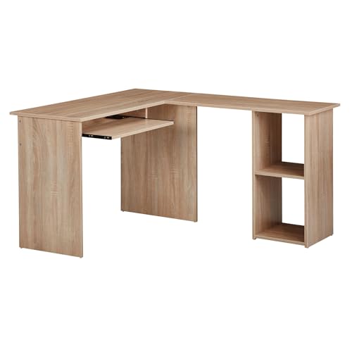 Design Schreibtischkombination 140 x 75,5 x 120 cm Sonoma | Schreibtisch mit Regal und Tastaturauszug | Arbeitszimmer Home Office Tisch Büro Modern Design Schreibtischkombination 140 x 75,5 x 120 cm Sonoma | Schreibtisch mit Regal und Tastaturauszug | Arbeitszimmer Home Office Tisch Büro Modern von KADIMA DESIGN
