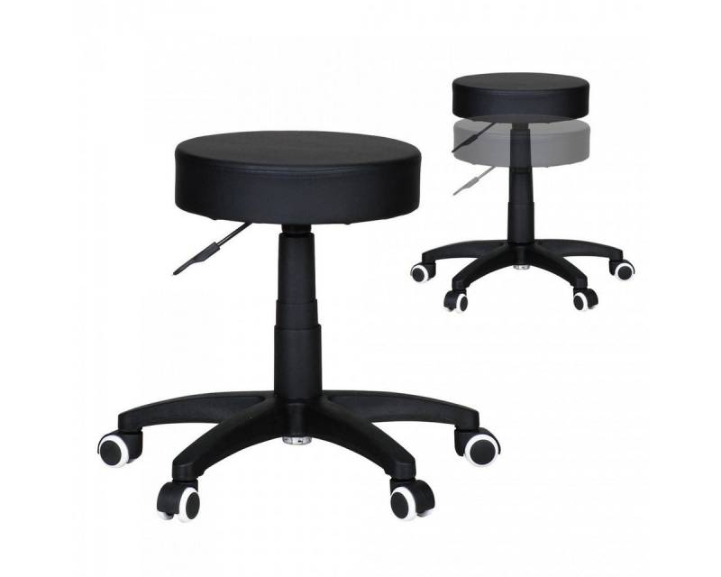 KADIMA DESIGN Arbeitshocker Taskhocker - Ergonomischer Hocker für Büro und Kosmetik, Drehbar von KADIMA DESIGN