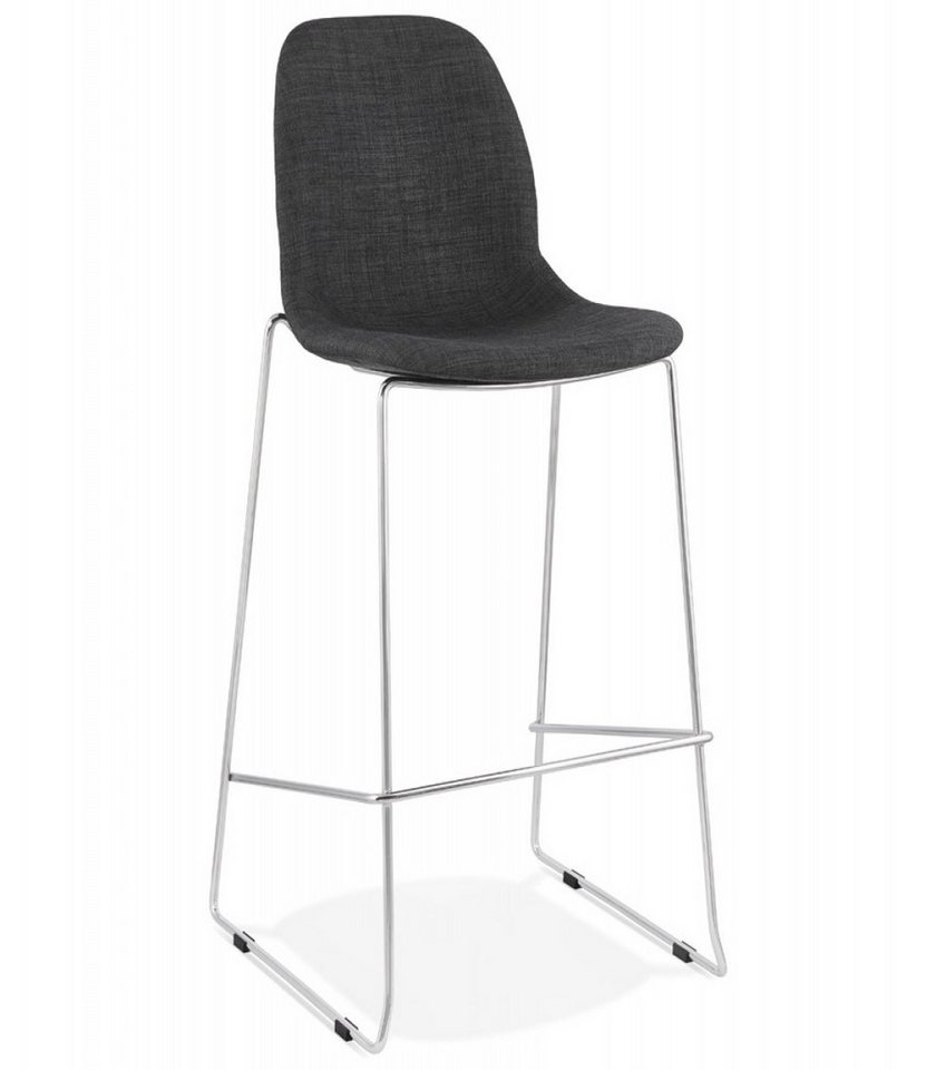 KADIMA DESIGN Barhocker Barhocker mit Stoffsitz Dunkelgrau Moderner Stil (Skandinavischer Sitzhocker mit Polsterung FAKIR Kollektion), Stapelbarer Metall Barhocker für Küche 75 cm Sitzhöhe 52,5x54x111 cm KADIMA DESIGN Barhocker Barhocker mit Stoffsitz Dunkelgrau Moderner Stil (Skandinavischer Sitzhocker mit Polsterung FAKIR Kollektion), Stapelbarer Metall Barhocker für Küche 75 cm Sitzhöhe 52,5x54x111 cm von KADIMA DESIGN