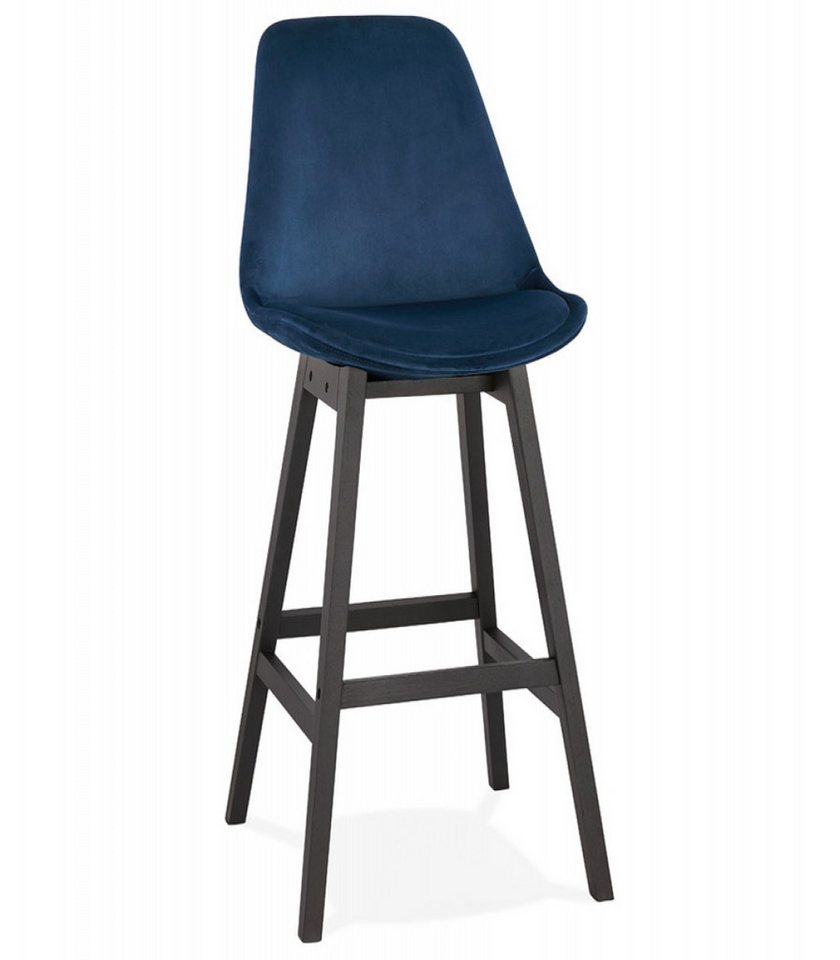 KADIMA DESIGN Barhocker Barhocker aus Holz mit Samtbezug Vintage Stil (Thekenstuhl mit Komfortabler Sitzfläche MORISS Kollektion), Hocker mit Hoher Rückenlehne für Bar 48x56x113 cm Sitzhöhe 75 cm KADIMA DESIGN Barhocker Barhocker aus Holz mit Samtbezug Vintage Stil (Thekenstuhl mit Komfortabler Sitzfläche MORISS Kollektion), Hocker mit Hoher Rückenlehne für Bar 48x56x113 cm Sitzhöhe 75 cm von KADIMA DESIGN