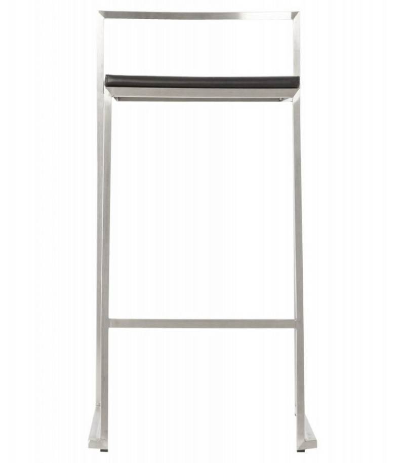 KADIMA DESIGN Barhocker Küchenhocker Metall mit Kunstleder Sitz 65 cm Sitzhöhe (Stapelbarer Barhocker im industriellen Stil DISKO MINI Kollektion), Mittelhoher Snackhocker für Mittelinsel 44x41x76,5 cm von KADIMA DESIGN
