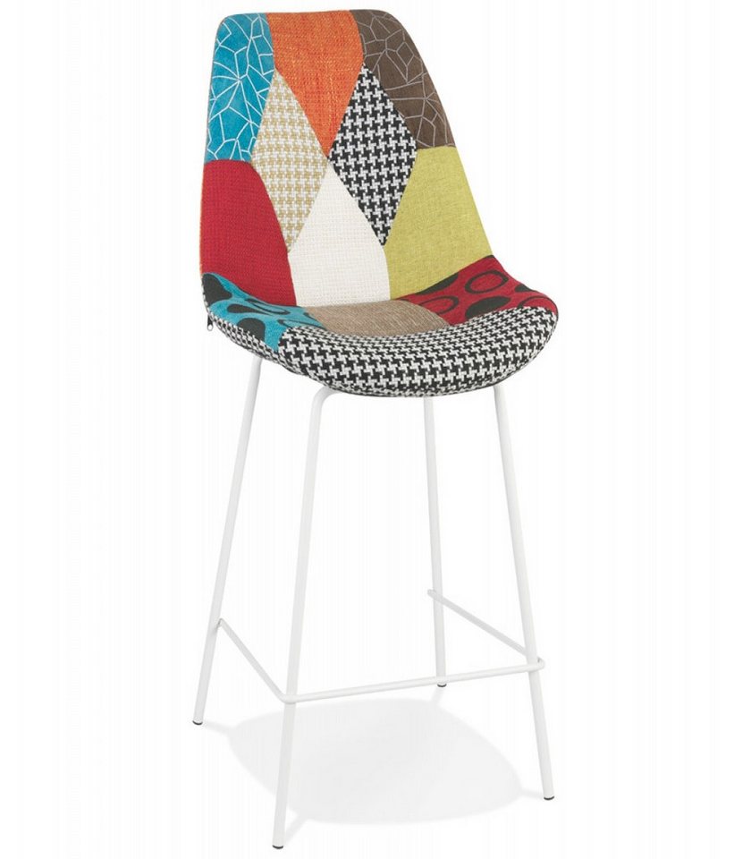 KADIMA DESIGN Barhocker Küchenhocker CAPSUL MINI mit Patchwork Bezug Moderner Stil (Designerhocker für Bartheke Kadima Design Collection), Mittelhoher Barhocker mit Polsterung 49x45x105 cm Sitzhöhe 65 cm KADIMA DESIGN Barhocker Küchenhocker CAPSUL MINI mit Patchwork Bezug Moderner Stil (Designerhocker für Bartheke Kadima Design Collection), Mittelhoher Barhocker mit Polsterung 49x45x105 cm Sitzhöhe 65 cm von KADIMA DESIGN