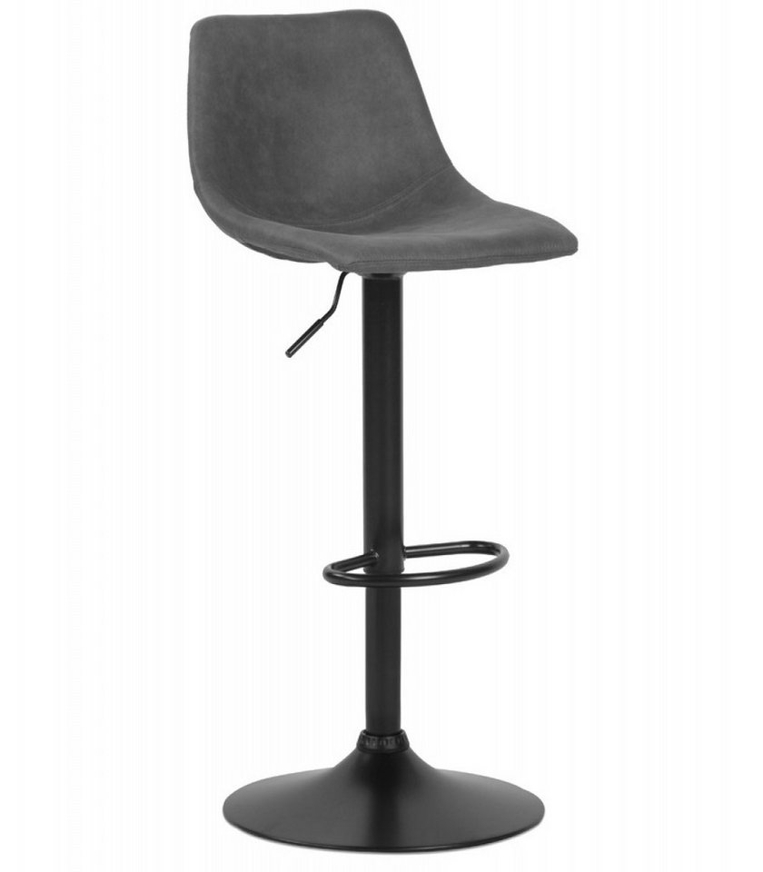 KADIMA DESIGN Barhocker Verstellbarer Designerhocker aus Metall und Mikrofaser 45x45x85 cm (Küchenhocker mit Fußstütze Höhenverstellbar 62-82 cm OMALET), Höhenverstellbarer Barstuhl mit Rückenlehne Modern Dunkelgrau KADIMA DESIGN Barhocker Verstellbarer Designerhocker aus Metall und Mikrofaser 45x45x85 cm (Küchenhocker mit Fußstütze Höhenverstellbar 62-82 cm OMALET), Höhenverstellbarer Barstuhl mit Rückenlehne Modern Dunkelgrau von KADIMA DESIGN