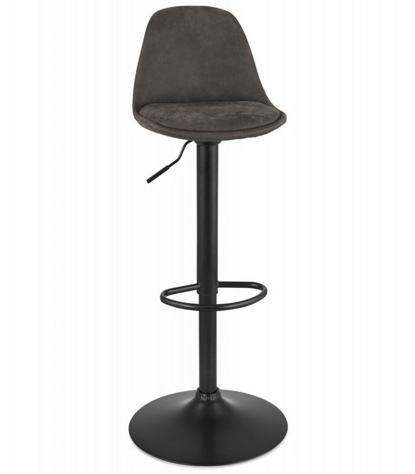 KADIMA DESIGN Barhocker Verstellbarer Hocker aus Metall & Textil Modern Elegant (Ergonomischer Sitzhocker mit Rückenlehne Dunkelgrau), Barstuhl mit Höhenverstellung 45x45x87-107 cm KADIMA DESIGN Barhocker Verstellbarer Hocker aus Metall & Textil Modern Elegant (Ergonomischer Sitzhocker mit Rückenlehne Dunkelgrau), Barstuhl mit Höhenverstellung 45x45x87-107 cm von KADIMA DESIGN