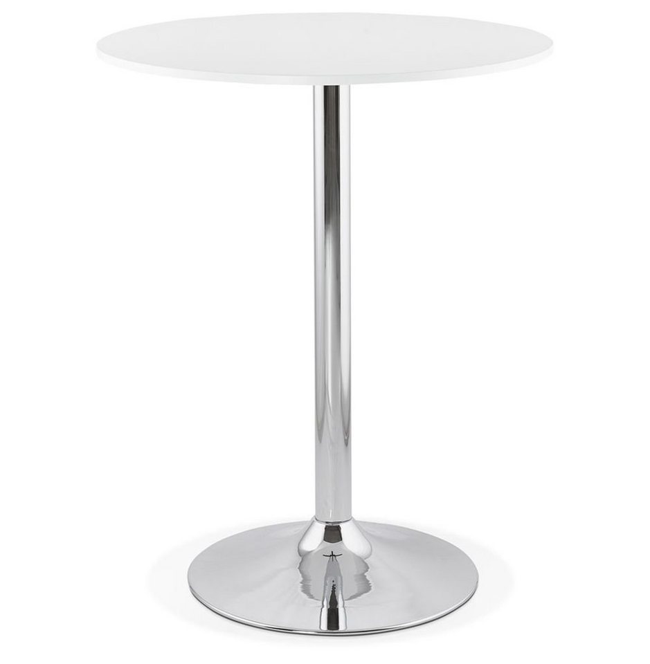 KADIMA DESIGN Bartisch ELIssA Stehtisch Holz Weiss (white) 90 x 90 x von KADIMA DESIGN