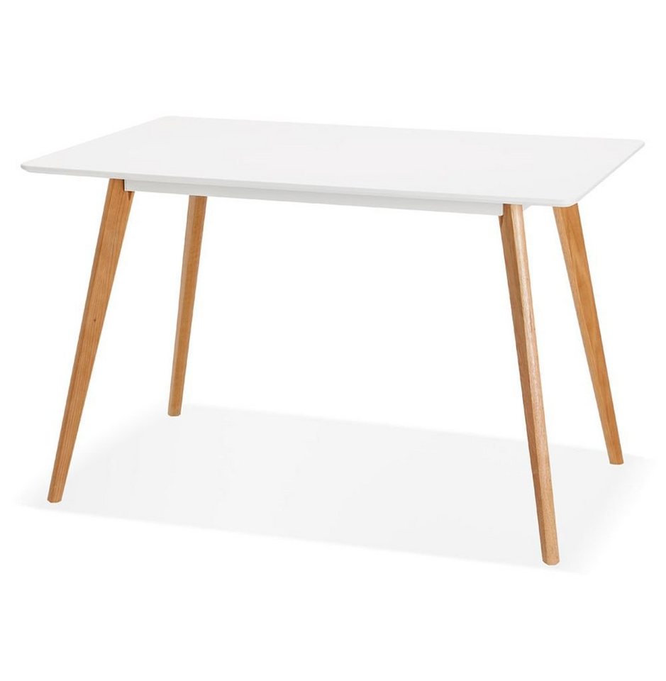 KADIMA DESIGN Bartisch LOKA Gastrotisch Holz Weiss (white) 80 x 120 von KADIMA DESIGN