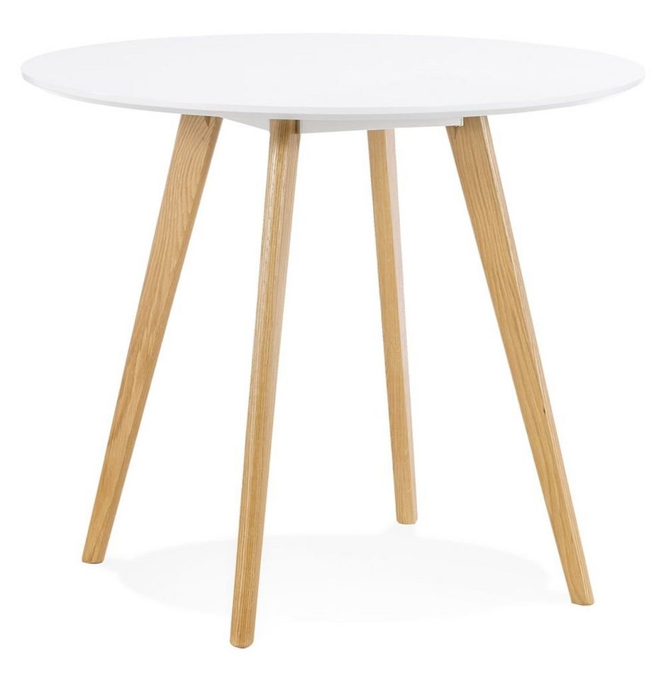 KADIMA DESIGN Bartisch PROMETHEUS Gastrotisch Holz Weiss (white) 90 von KADIMA DESIGN