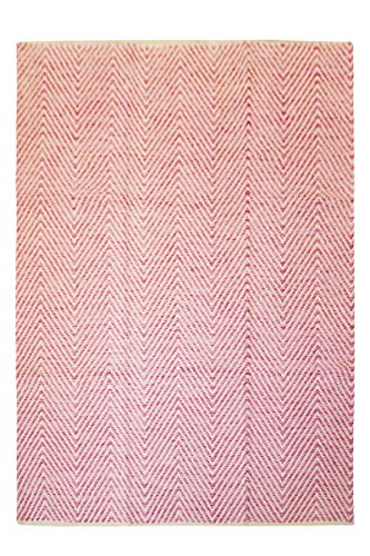 KADIMA DESIGN Baumwollteppich mit weicher Haptik Peritif 80 x 150 cm Pink 100% Baumwolle Handgewebt von KADIMA DESIGN