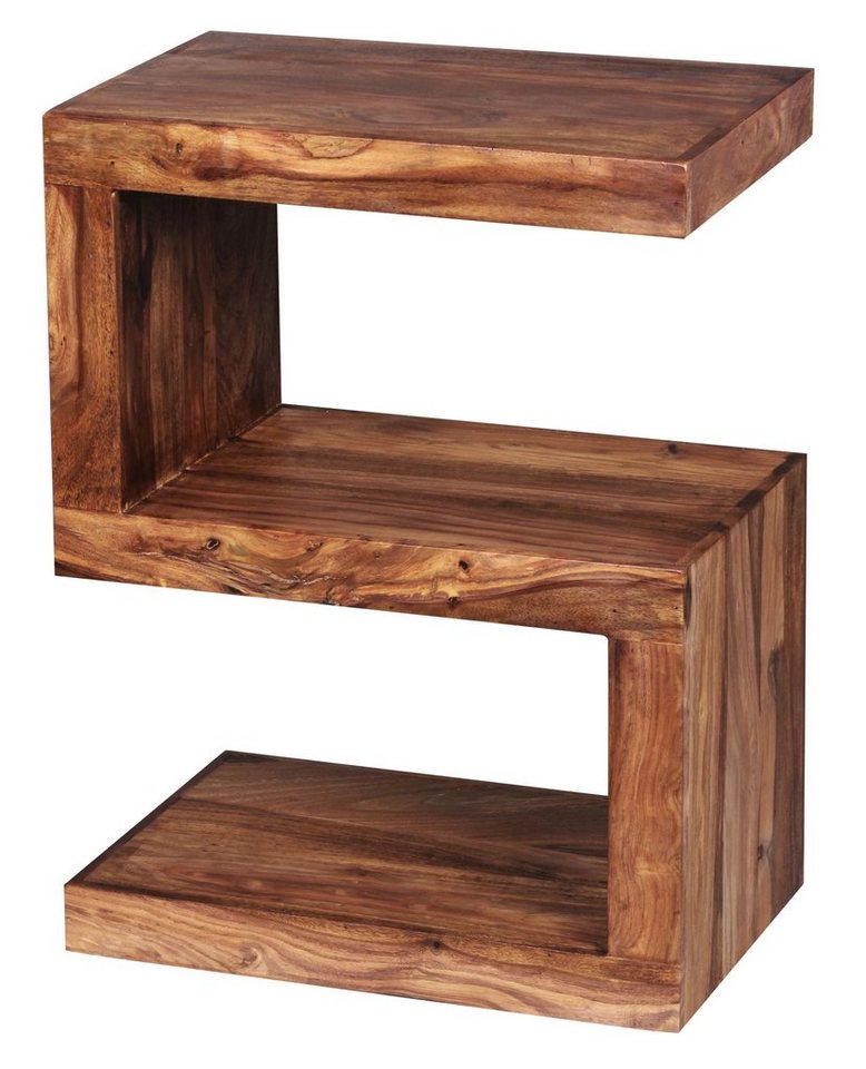 KADIMA DESIGN Beistelltisch Holztisch S" Cube NAKO: Handgefertigtes Landhaus-Stil Design" von KADIMA DESIGN