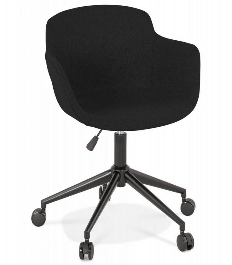 KADIMA DESIGN Bürostuhl Bürostuhl mit Armlehnen aus Metall und Stoff Modernes Design (Drehstuhl höhenverstellbar mit 360° Drehgelenk 59x54x80 cm), Schreibtischstuhl auf Rollen für optimalen Komfort CENTURION von KADIMA DESIGN