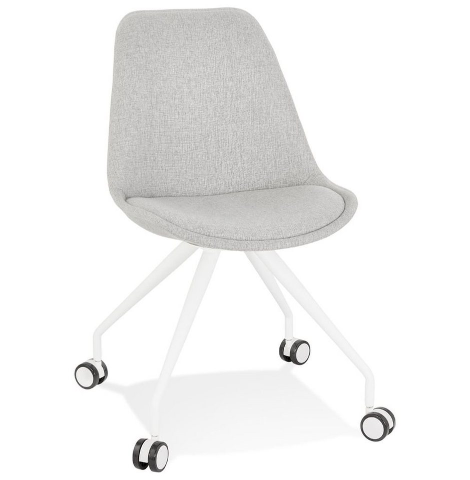 KADIMA DESIGN Bürostuhl NEREUS Modern Stuhl Textile Grau (grey,white) 60 von KADIMA DESIGN