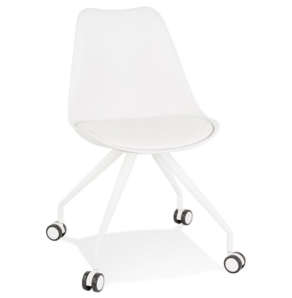 KADIMA DESIGN Bürostuhl OSEA Modern Stuhl Textile Weiss (white) 60 x 60 x von KADIMA DESIGN