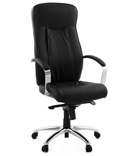 KADIMA DESIGN Bürostuhl Ergonomisch Synthetik | Chefsessel mit Höhenverstellung | Drehstuhl mit Kippmechanismus | Klassisches Design | 70x68x123 cm Abmessungen Kollektion von KADIMA DESIGN