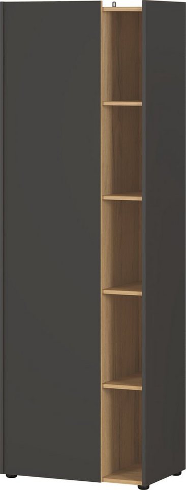 KADIMA DESIGN Container LEINE Büroschrank 62 x 188 x 42 Grau/Holz von KADIMA DESIGN