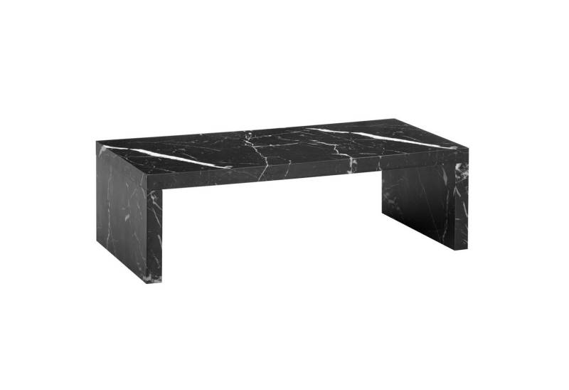 KADIMA DESIGN Couchtisch Couchtisch 110x55x35 cm Schwarz Sofatisch in Marmor-Optik Zeitlos, (Groß), Design Wohnzimmertisch Rechteckig, Loungetisch Schlicht, Kaffeetisch von KADIMA DESIGN