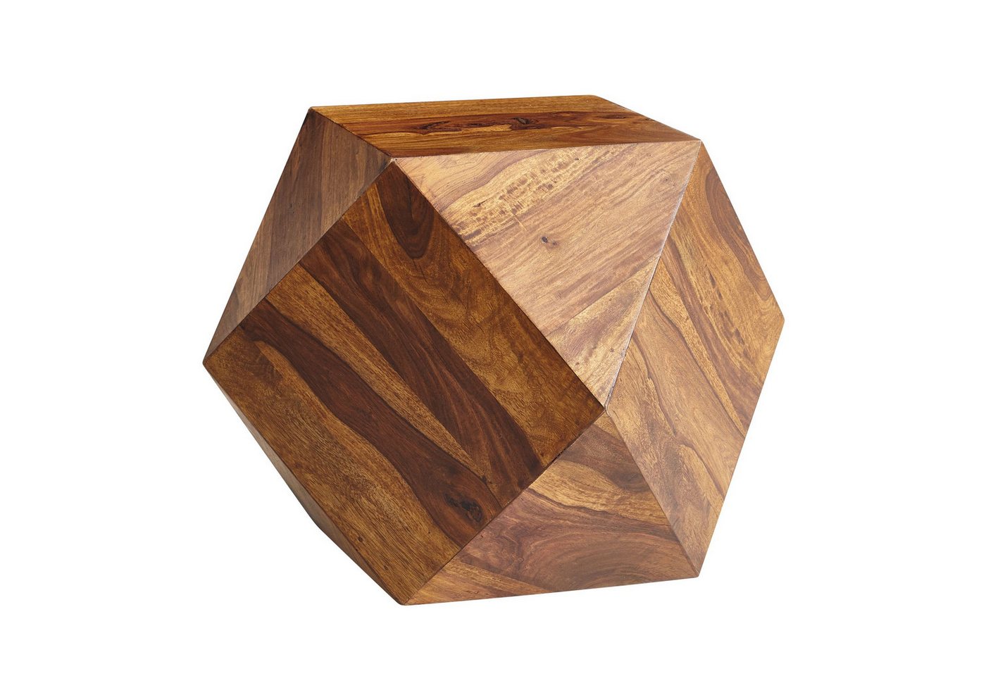 KADIMA DESIGN Couchtisch Couchtisch 57 x 42,5 x 57 cm Massivholz Sofatisch Modern Design (Tisch), Wohnzimmertisch in Diamantform, Holztisch Massiv Wohnzimmer, Echtholz von KADIMA DESIGN