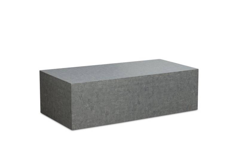KADIMA DESIGN Couchtisch Couchtisch MONOBLOC 100x50x30 cm in Beton-Optik Grau, Design, Wohnzimmertisch Cube Rechteckig, Lounge Sofatisch, Tisch Modern von KADIMA DESIGN
