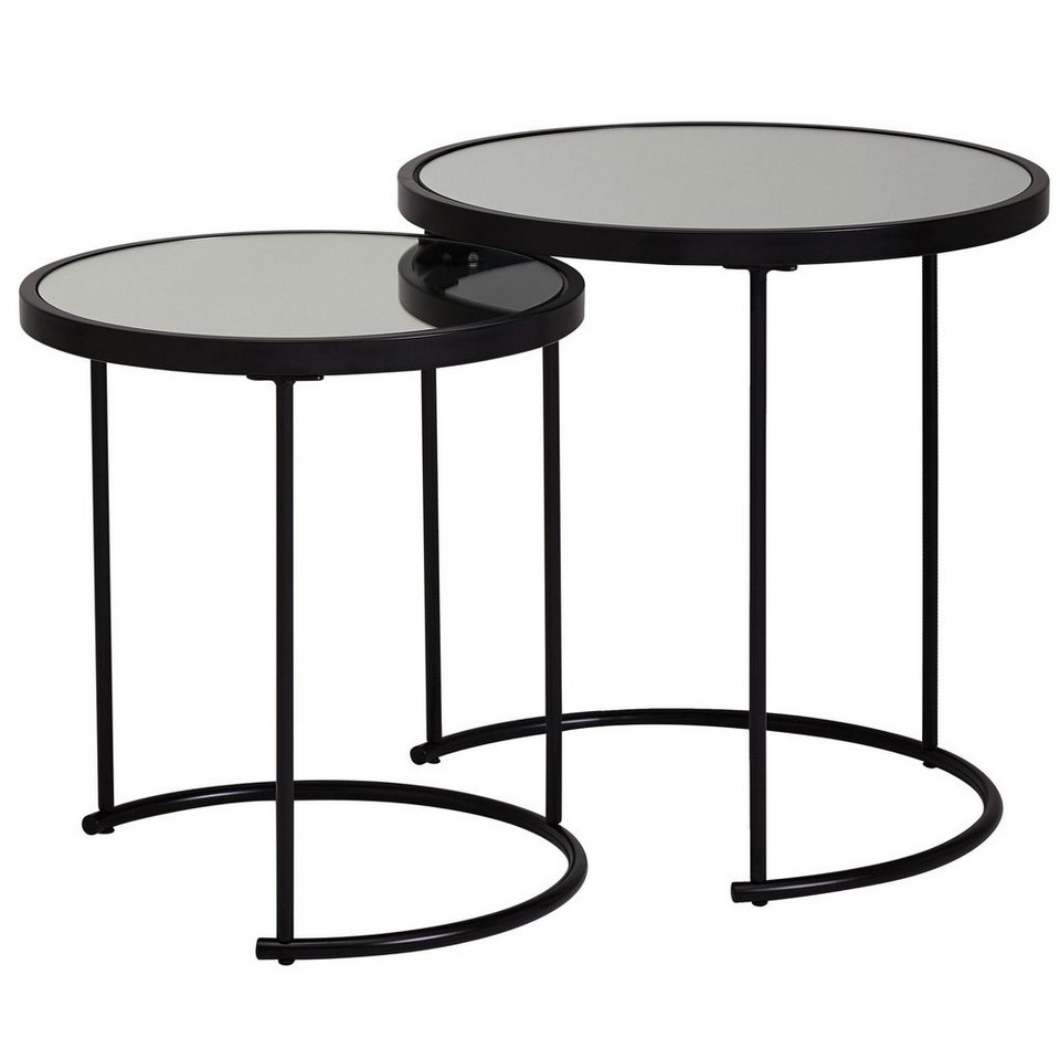 KADIMA DESIGN Satztisch Edles Beistelltisch Set: Modern, schwarz, leicht zu reinigen von KADIMA DESIGN