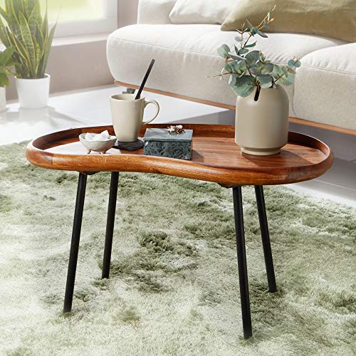 KADIMA Design Couchtisch Sofatisch Wohnzimmertisch Tisch Holz Massivholz Nierentisch von KADIMA DESIGN