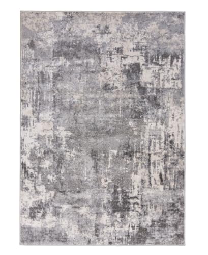 KADIMA DESIGN DEE Abstrakte Kunst-Teppiche in Premium-Qualität Farbe: Grau, Größe: 80x150 cm von KADIMA DESIGN