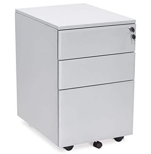 KADIMA DESIGN Demeter Rollcontainer Standcontainer Bürocontainer Metal Grau (Grey) 61 x 52 x 40 von KADIMA DESIGN