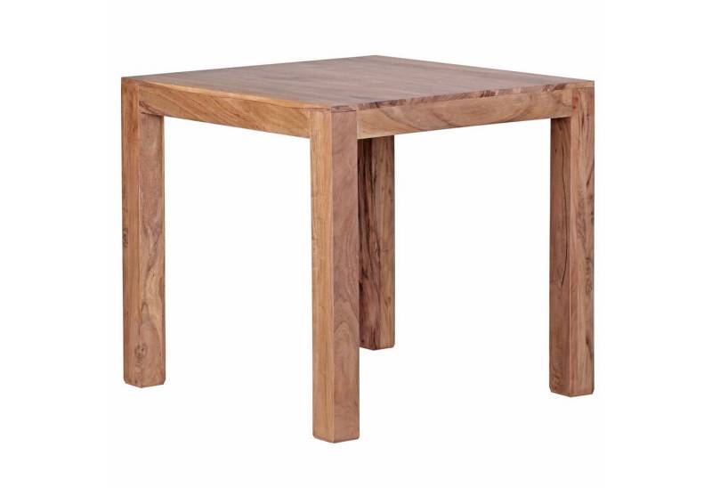 KADIMA DESIGN Esstisch Esszimmertisch Massiv – Quadratische Tischplatte mit Holzmaserung von KADIMA DESIGN