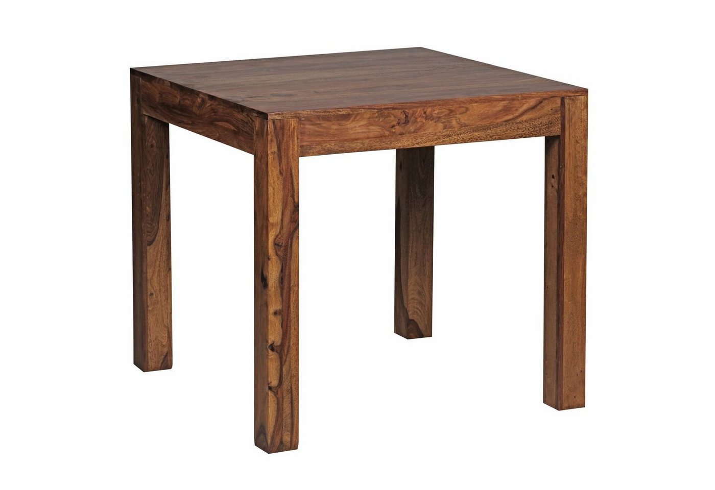 KADIMA DESIGN Esstisch Esszimmertisch Massiv – Quadratische Tischplatte mit Holzmaserung von KADIMA DESIGN