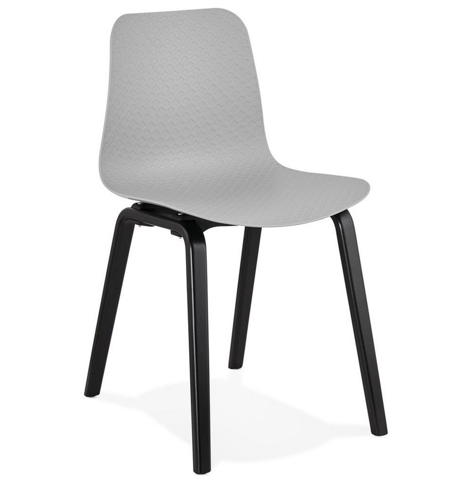 KADIMA DESIGN Esszimmerstuhl ARTIO Stuhl Plastic Polym Grau (grey,black) 44,5 von KADIMA DESIGN